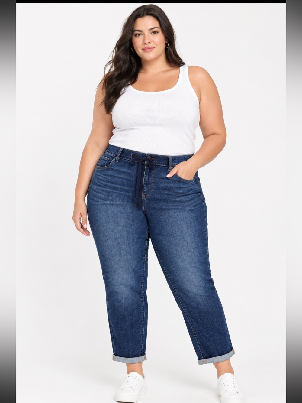 torrid Dark Blue Pull-On Ankle Jeans